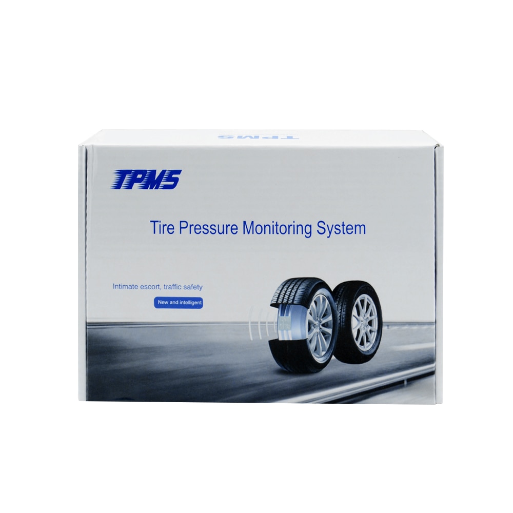 Solar Energy Smart Car TPMS Tire Pressure Monitoring System Digital LCD Display Auto Security Alarm Systems with Sensors