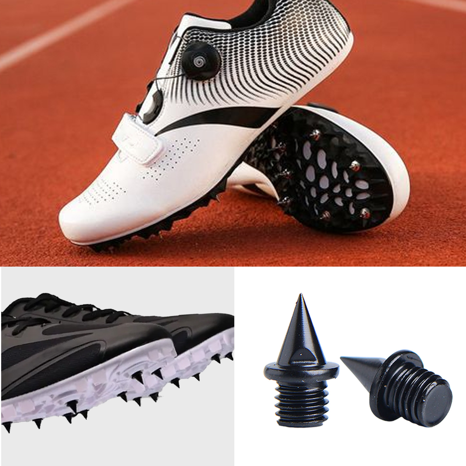 Cross Country Spikes Track Spikes Golf Shoe Spikes Track Shoe Spikes Prevent Slipping Increase Running Speed Pyramid-shaped Hard