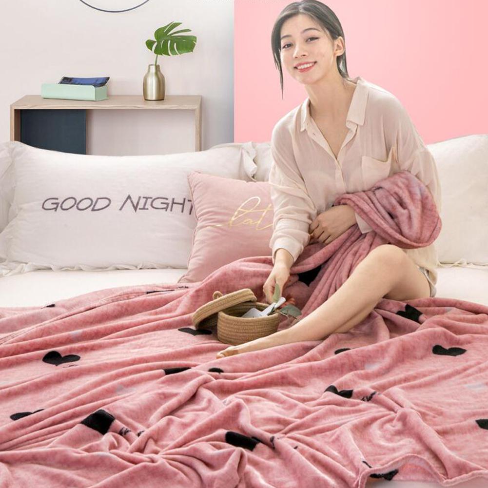 TPFOCUS Friendly Soft Blankets Bed Linen Warm Autumn Winter Printing Blanket for Home Bed Sheet Supplies