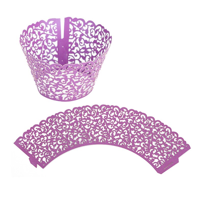 Mini Wedding Cupcake Wrappers Muffin Wrappers Diy Tulip Cupcake Liners/Cups Cupcakes Wrapping Paper White/Blue/Rose Gold 084