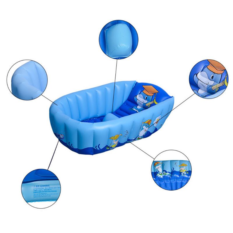 Baby Inflatable Bath Tub Newborn Swimming Pool Portable Infant Shower Bathtub
