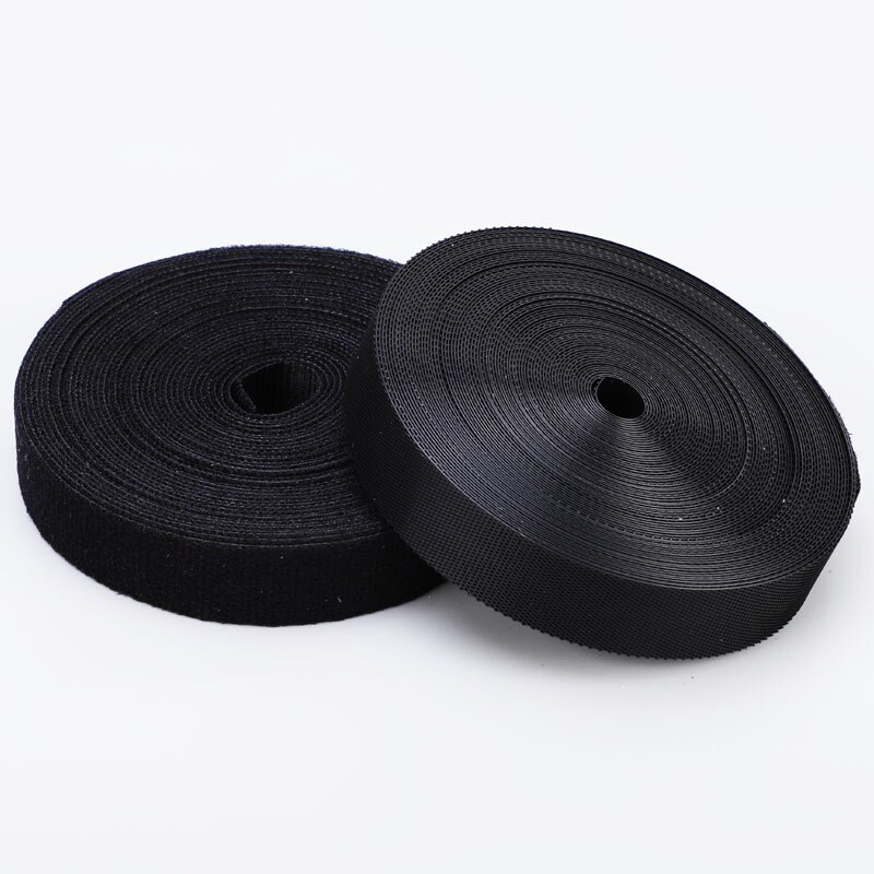 10m transparente bebé suave cierre de velcro cinta de gancho de cinta mágico y Cable de lazo corbata delgada IY los niños vestimenta accesorios de costura