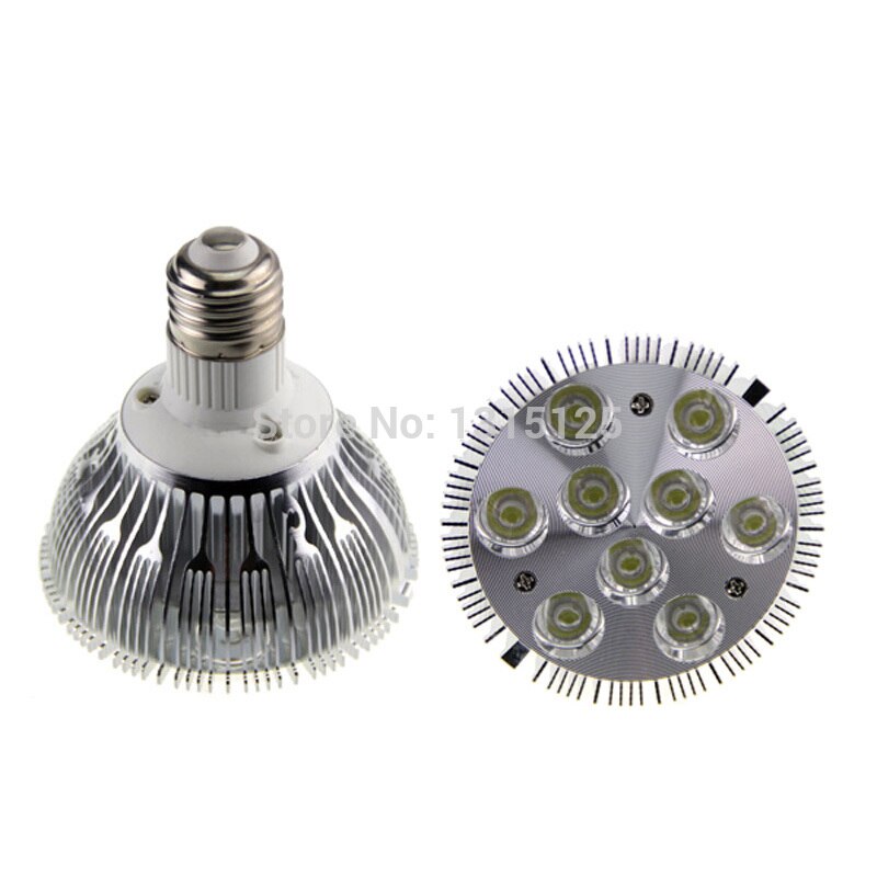 Free shipping18W LED PAR30 Light,High Power PAR30 Bulb Light E27 Spotlight AC85-265V Warm White/white