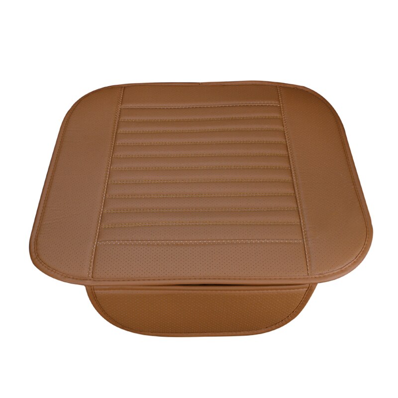 Universal Auto Car Seat Covers Protector Pad Mat Breathable PU Leather Car Front Rear Back Seat Cover Auto Seat Cushion 4 Colors: 1PCS Front Brown