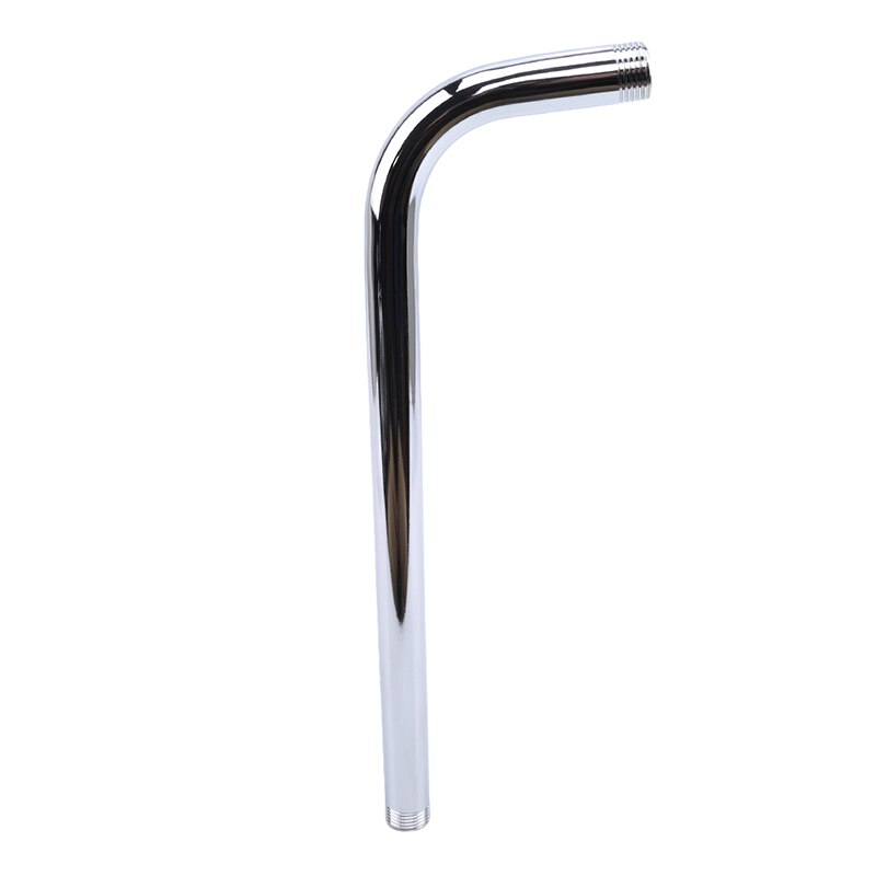 Rvs Douchekop Extension Arm Kit Silver Wall Mounted Douche Arm Mount Base Voor Home Badkamer Hardware: Default Title