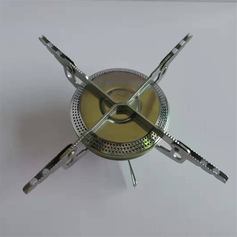 MFH camping hiking piezo gas burner stove foldable trekking lightweight cookware