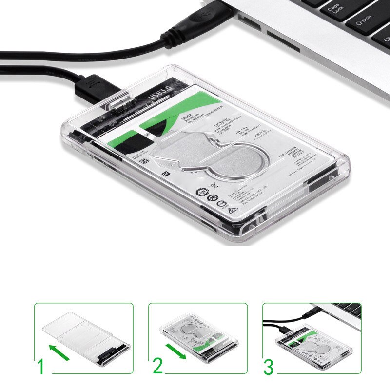 USB Hard Drive External Enclosure Box Mobile Disk Box Case 2.5 Inches DJA99