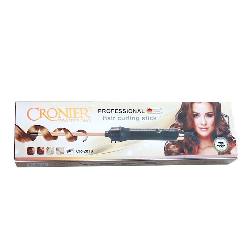 Pinzas rizadoras de pelo profesionales, varita rizadora de cabello, herramienta de peinado corrugado, 450-220 V, Max 240 ℉