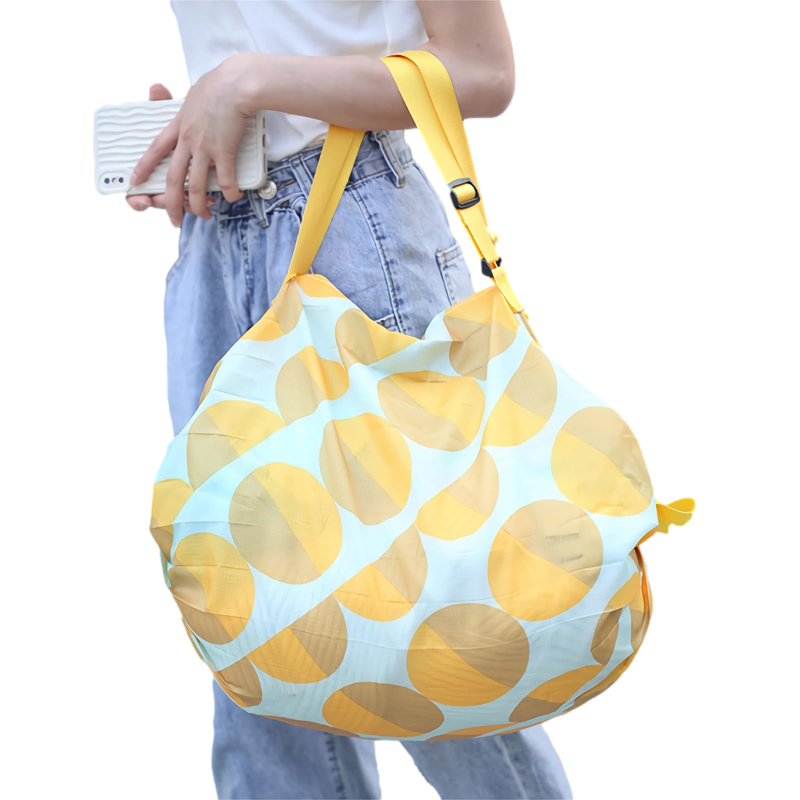 Reusable Waterproof Large Capacity Shopping Bag Oxford Cloth Foldable Travel Sea Beach Supermarket Multifunctional Storage Bag