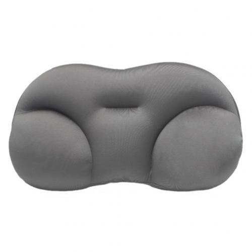 50*30*10cm-ronda nube almohada multifuncional huevo almohada Color sólido Super suave almohada para el cuello de Textiles para el hogar: Gris oscuro