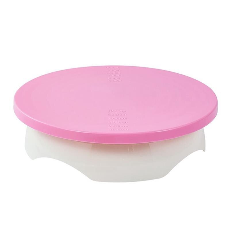 1pc DIY Cake Rotating Turntable Detachable Non-Slip Plastic Cake Stand Cake Turner Table DIY Pan Baking Tools Accessories: Default Title
