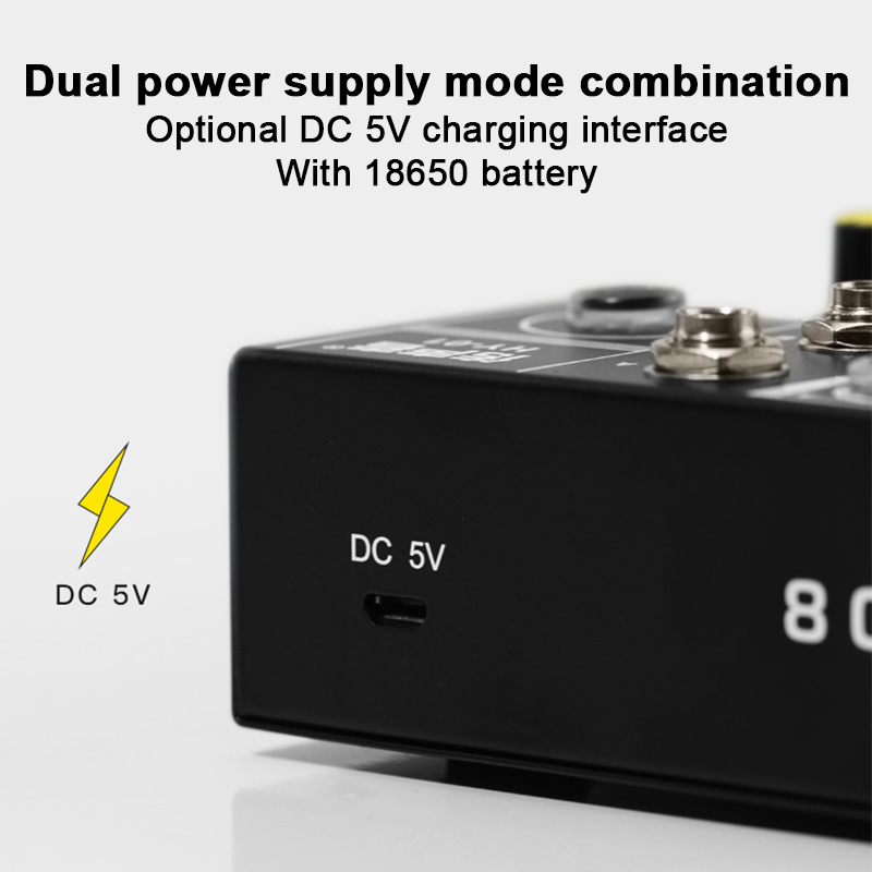 Mini Portable Mixer 8 Channel Live Studio Audio KTV Karaoke Mixer USB Mixing Console for Family KTV