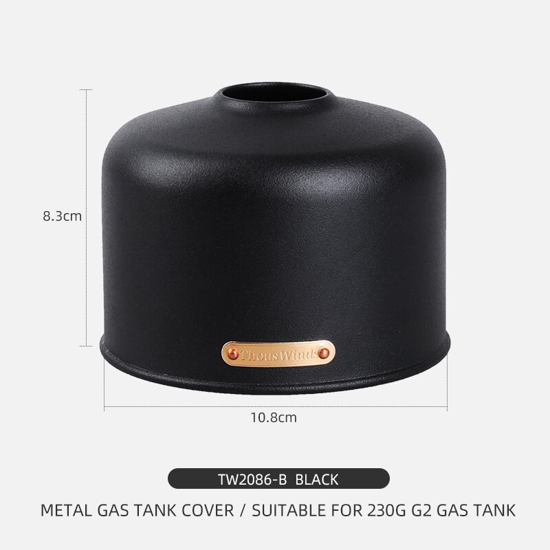 Thous Winds 450/230g Gas Canister Metal Cover Protector Outdoor Camping Gas Fuel Cylinder Storage Bag Canister Cover Protector: TW2086-B