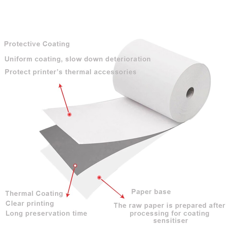 80mm Thermal Paper Roll for Thermal Printer Xprinter Bluetooth Printer paper