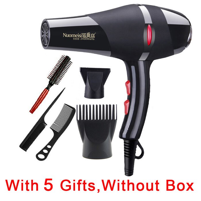 With 5 salon cold air adjustment hair dryer blow dryer hairdryer: With 5 Gifts no box / AU