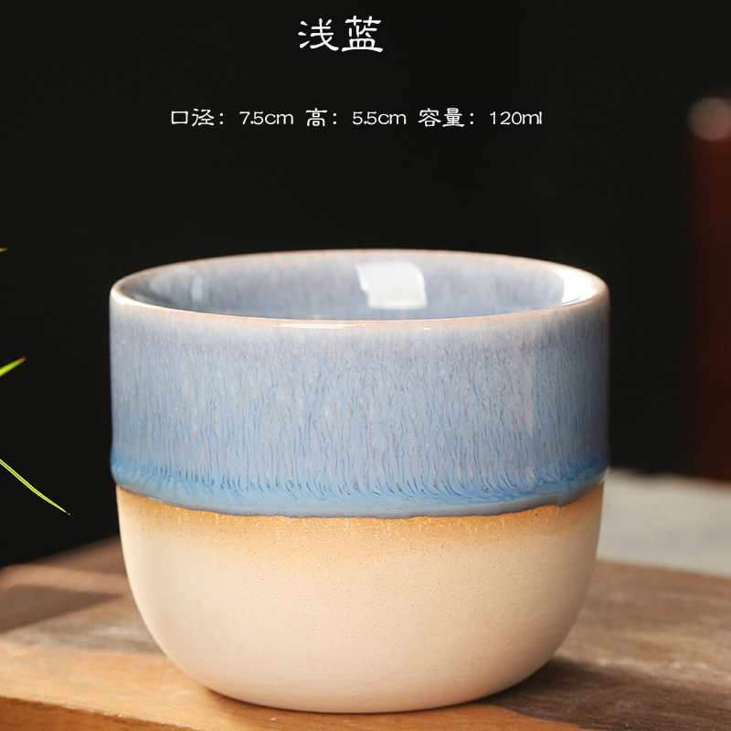 Lot De 4 Tasses à Thé Japonaise Rétro Kung Fu – Céramique Chinoise Saké Matcha Style Vintage