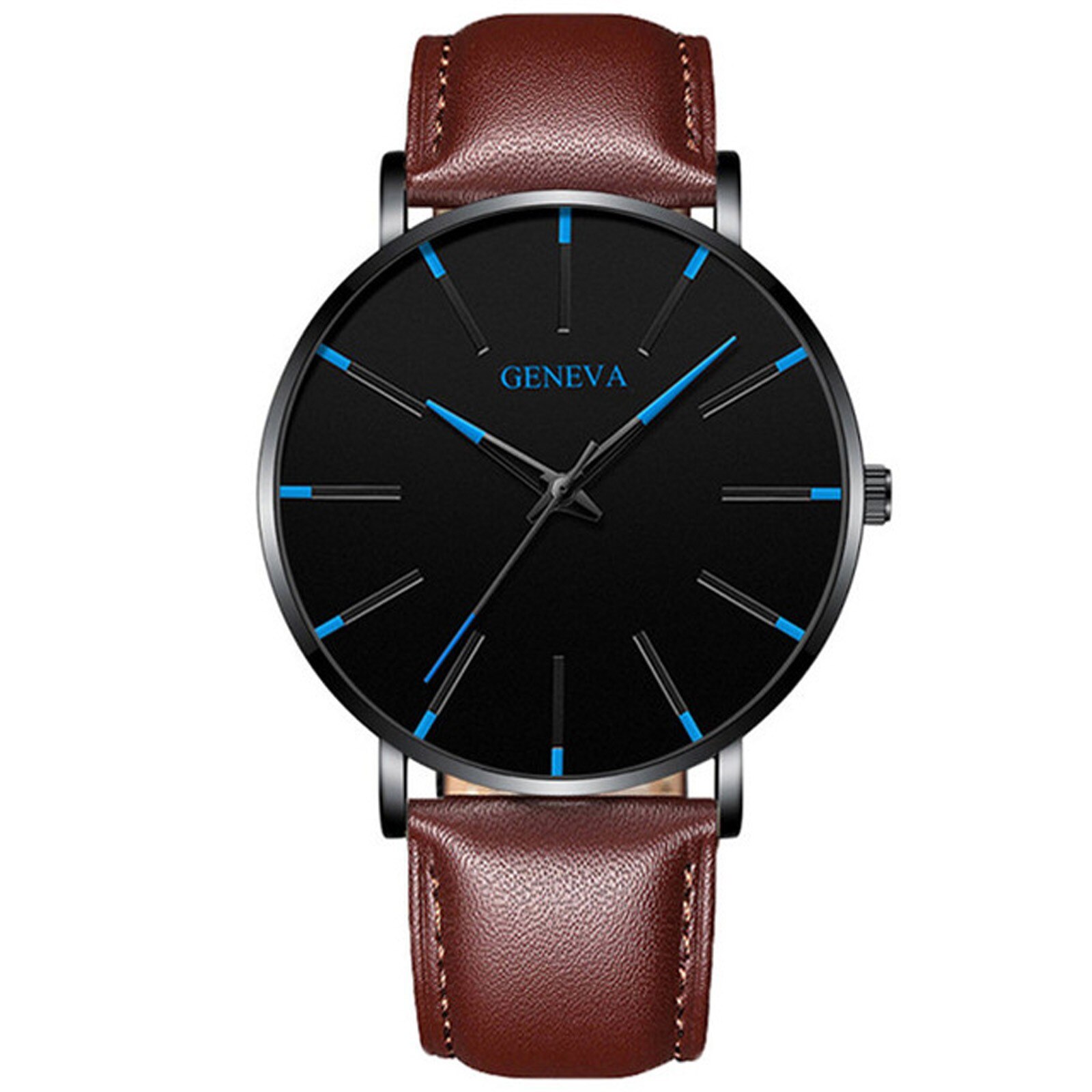 Minimalist Men's Ultra Thin Watches Simple Men Business Stainless Steel Mesh Belt Quartz Watch Masculino: P