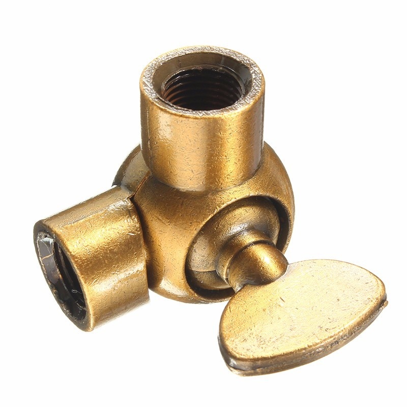 Ampoule Vintage rétro avec support M10, connecteur de lumière directe, en alliage de Zinc, base de lampe en Bronze doré/vert: Or