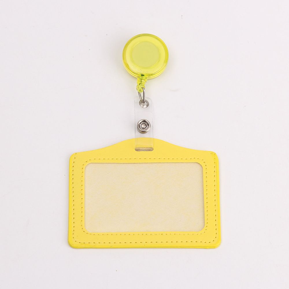 Work ID Card Retractable Pull Badge Holder Transparent Card Cover Student Card Sleeves Bus Card Holder Credit Cards Protector: VIOLET/紫罗兰