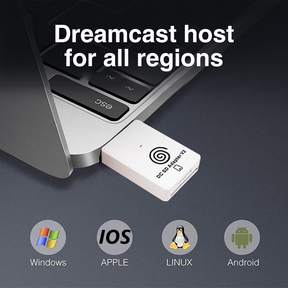 Electronic Machine Accessories for Sega Dreamcast SD Card Reader TF Card Adapter+CD with DreamShell Boot Loader