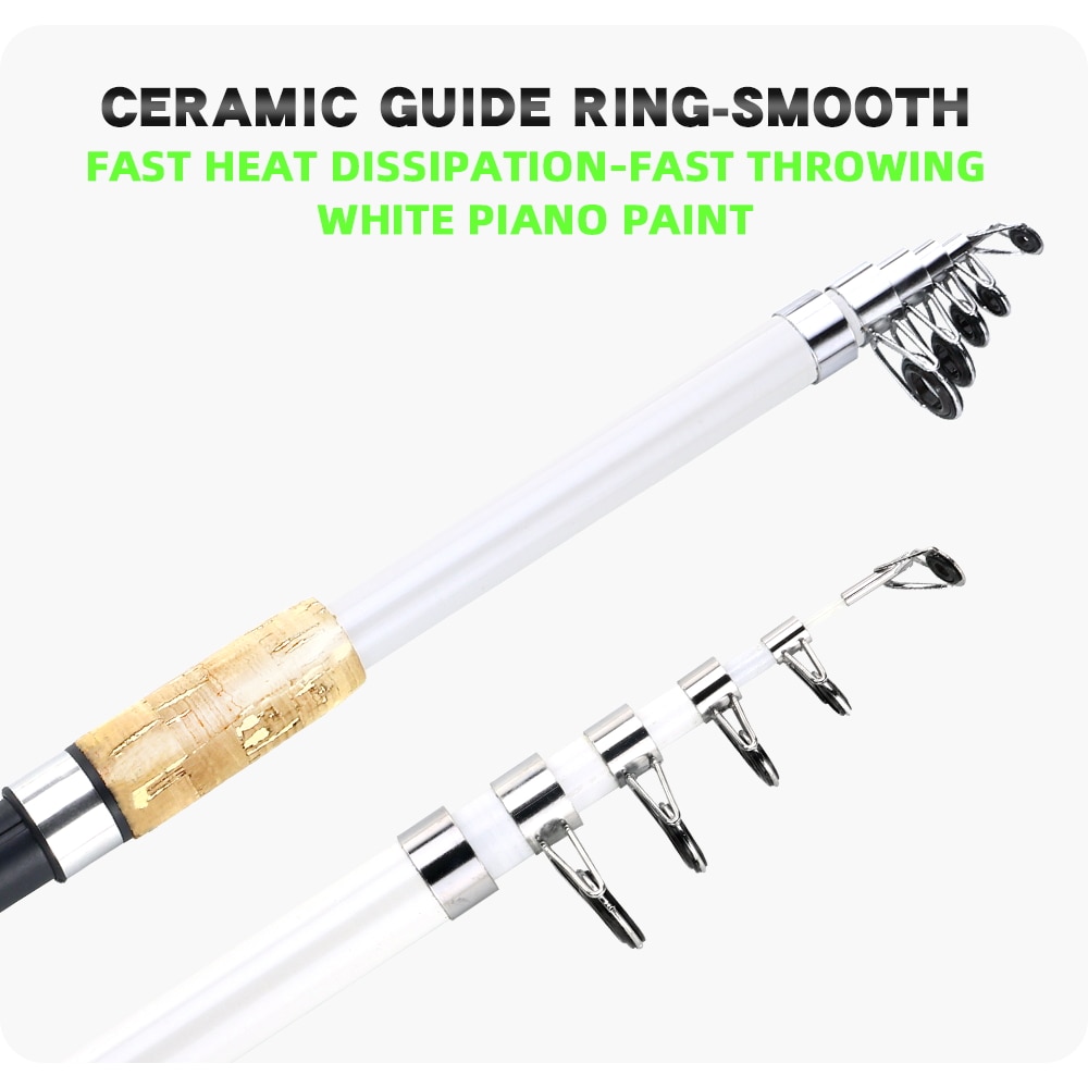 JOSBY Pole Telescopic Sea Fishing Rod Spinning 5 Layers Frp Carbon Fiber Travel Boat Carp Feeder 2.1m 2.4m 2.7m 3.0m 3.6m