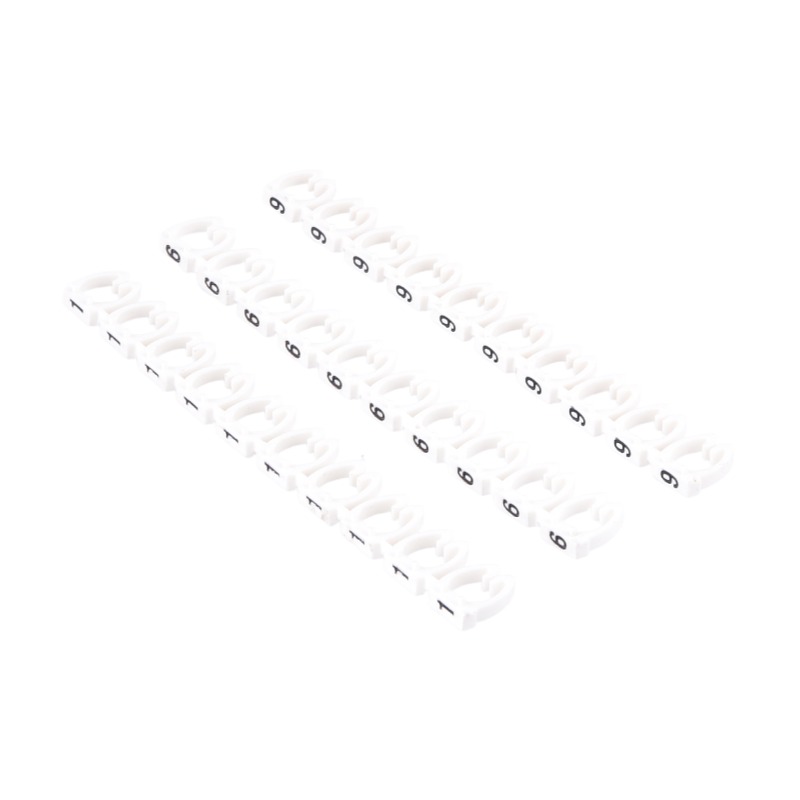 Kabel Draad Marker Tag Label Netwerkkabel voor Cat5e Cat6 Type Meerkleurig Nummer Letter Netjes Markering Vast Koord Mouw 2-8mm