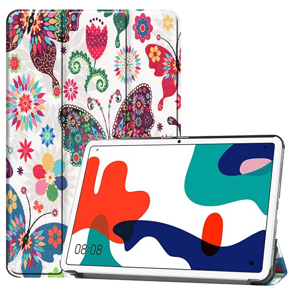 Étui pour tablette huawei matepad 10.4 , housse 3-w09 protection fine et pliable en 10.4 parties avec fonction veille automatique: Cshd