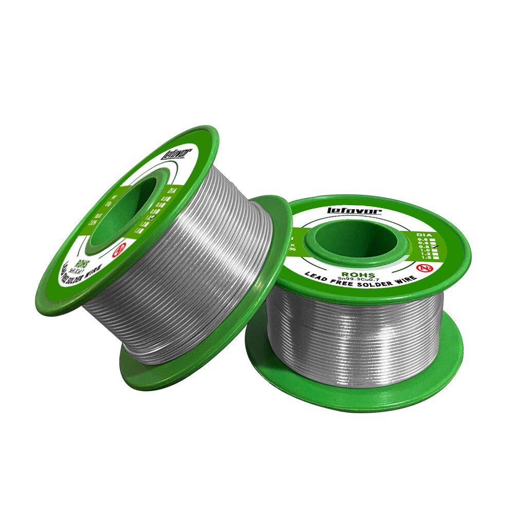 Alambre de soldadura sin plomo, 0,8mm/1,0mm, 50g, hilo de estaño para soldadura, rollo de Protección Ambiental, herramientas de soldadura Sn99.3Cu0.7