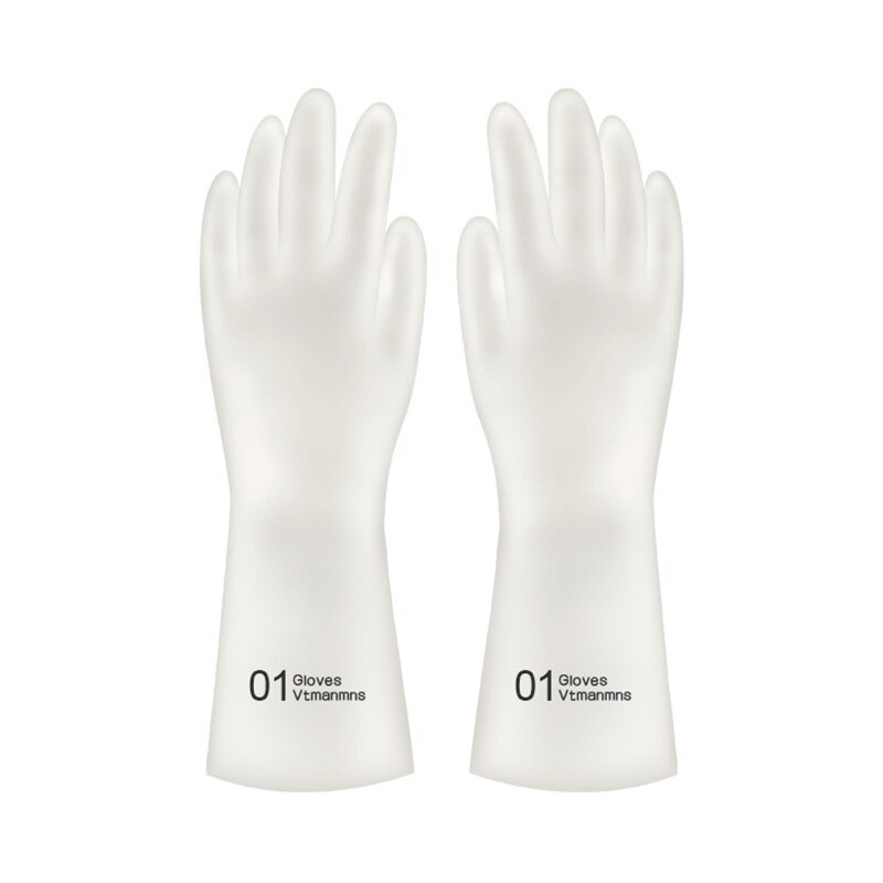 S/M/L ménage gants ménage étanche Silicone gants PVC lavage vêtements nettoyage cuisine plat Durable anti-dérapant gants: 2 / L