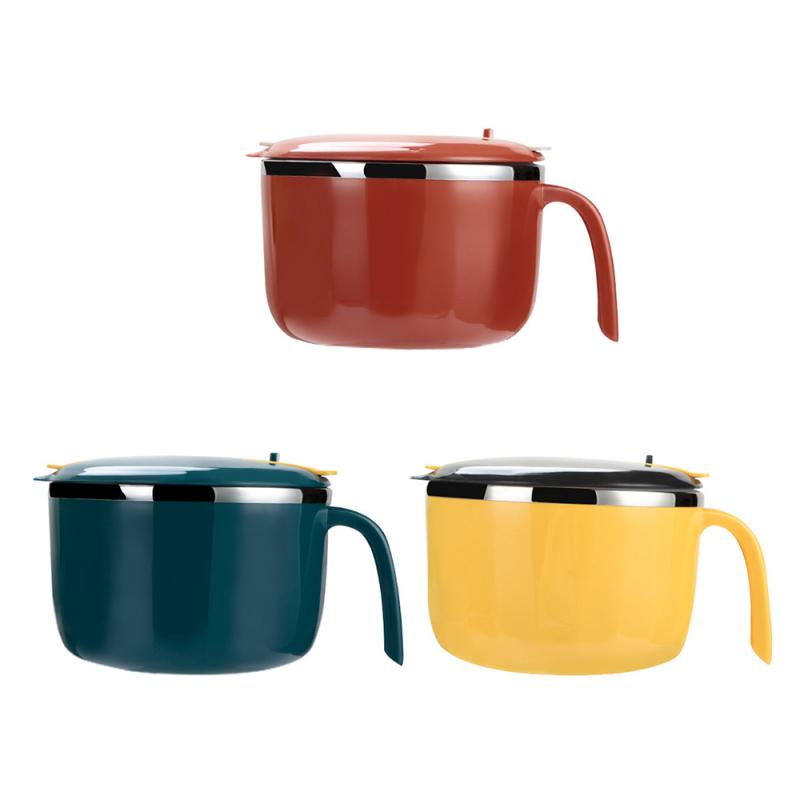 Lunch Bowl Lunch Box Stainless Steel Insulated Lunch Box With Lid Student Dormitory Lunch Bowl Instant Noodle Bowl Kitchen Tools