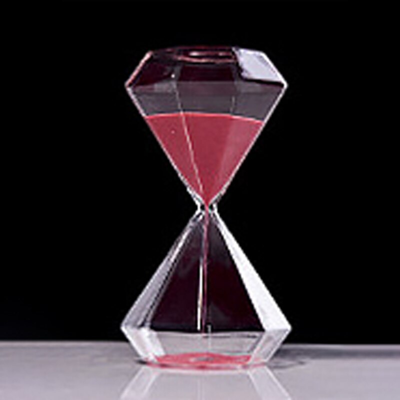 Clessidra in vetro creativo in muratura in stile nordico 30 minuti artigianato casa soggiorno scrivania decorazione accessori regali: anguria rosso