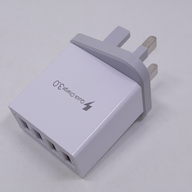 USB Hub 2.0 Multi USB Port High Speed Hab With On/Off Independent Switch USB Splitter 4 / 7 Port Expander Multiple Power Adapt: UK Plug