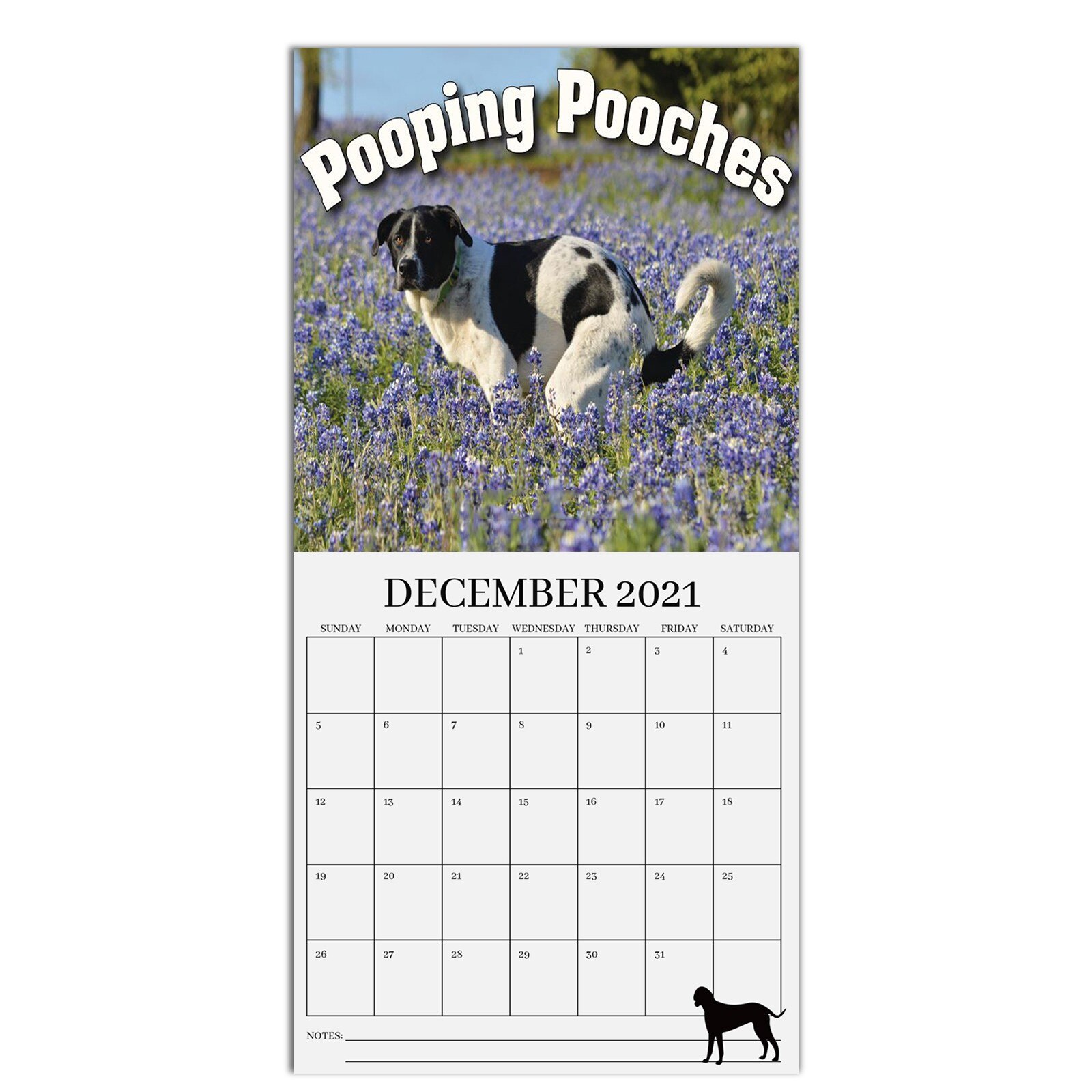 Kawaii Cute Calendar Pooping Dogs Calendar Pooping Dogs Wall Calendar