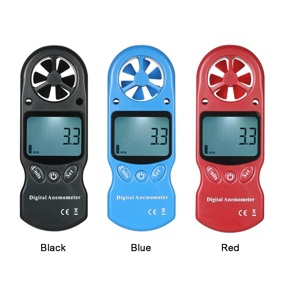 Handheld Digital Anemometer Wind Speed/Temperature/Humidity/Wind Chill/Heat Index/Dew Point/Barometric Pressure/Altitude Meter