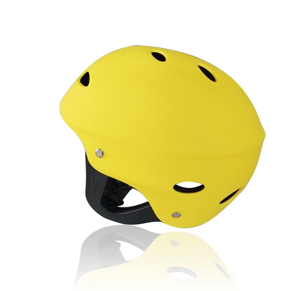 Sport h -8800 hjelm hvid / gul / rød / sort farve fuldskårne hjelme ski / skøjtehjelme vandsport hjelm: Gul / L