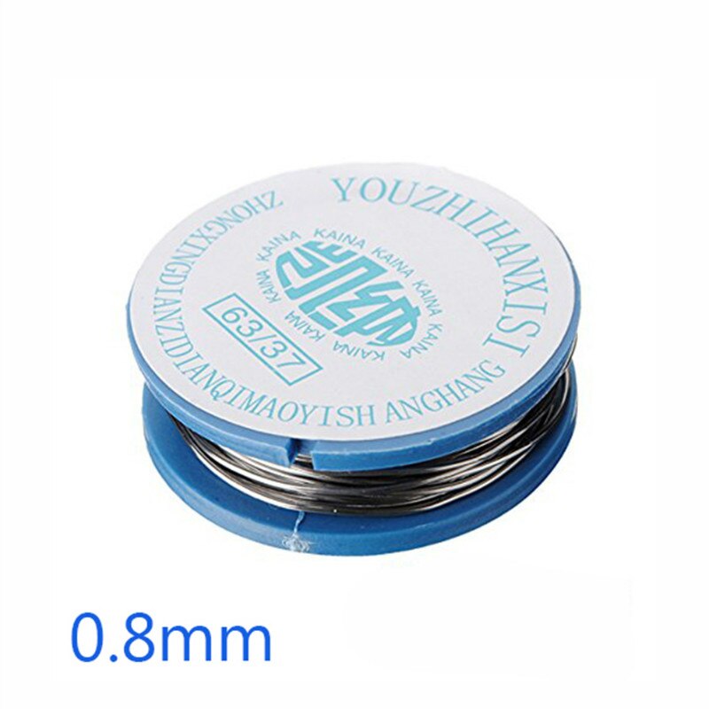 2 stuks multifunctionele soldeerdraad 0.8mm diam 63/37 schone harskern las tin lood soldeerbout draad spoel soldeergereedschap