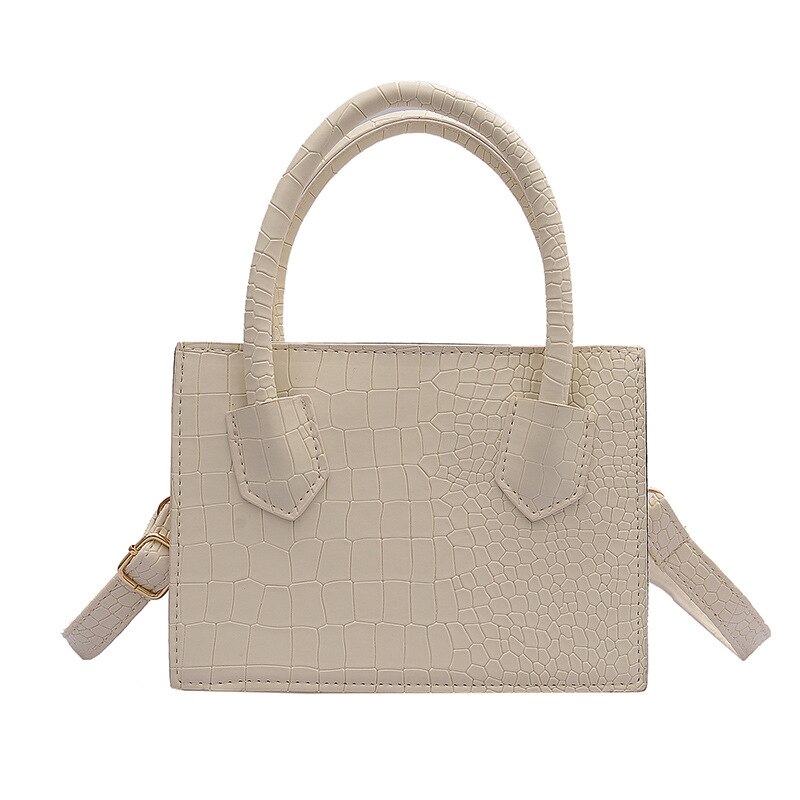 Dames schoudertas in kleurblok, wild style, geruite handtas met rits en handvatten, pu-koerierstas: A