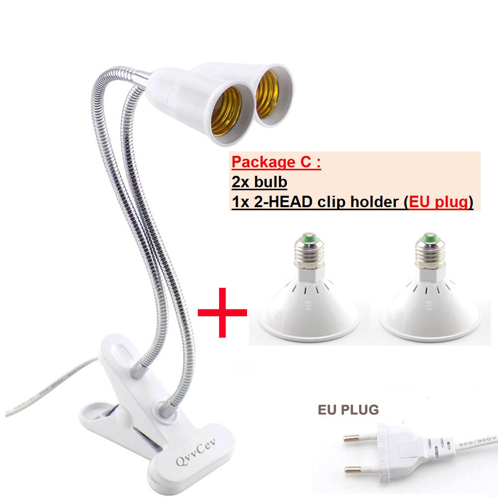 290 ledet vokse lys plante vegetabilsk cultivo voksende fullt spekter drivhus hydro sollys phyto lampe blomst innendørs: Pakke c eu