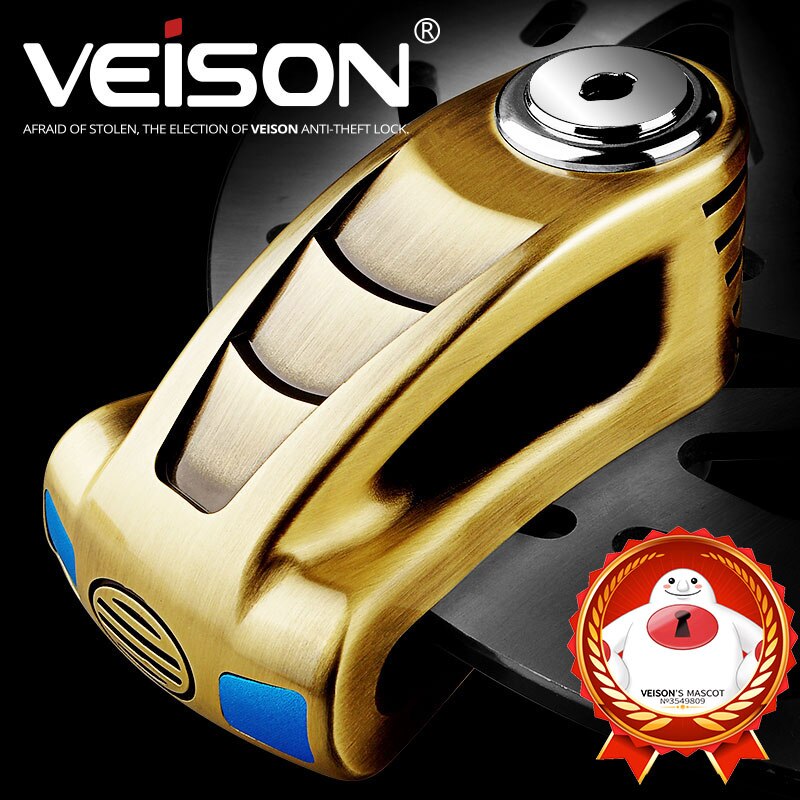 Veison Motorfiets Anti-Diefstal Beveiliging Disck Lock Motorbike Veiligheid Scooter Rotor Remmen Disc Lock Hangslot Motor Lock