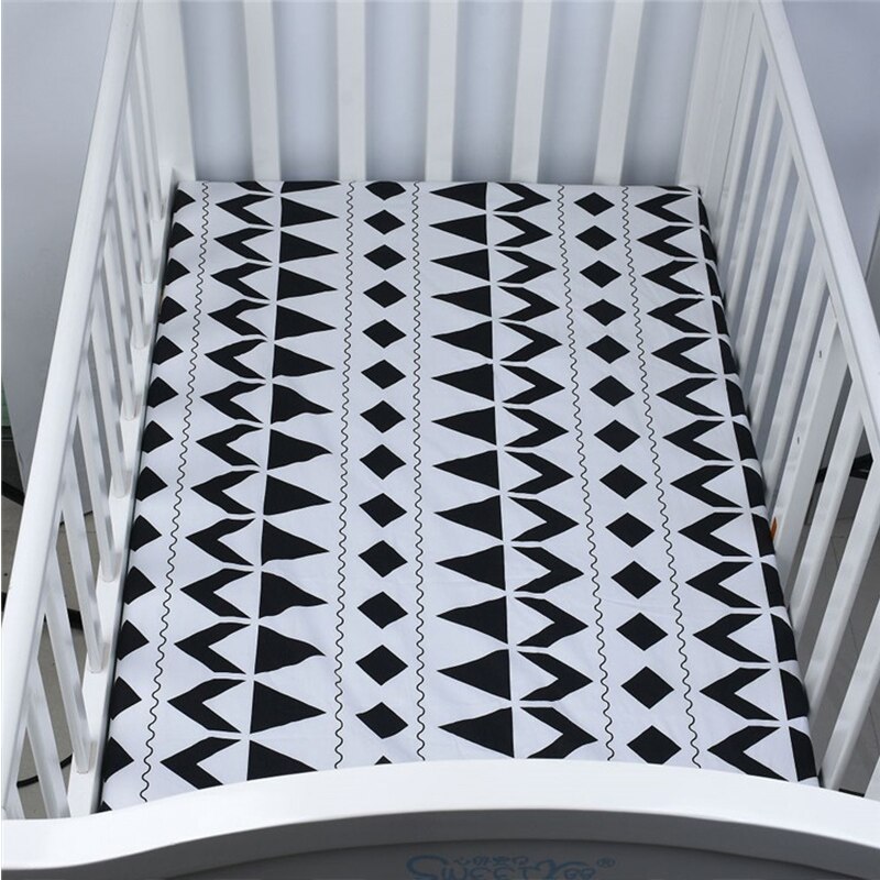 Sábana ajustable para bebé de 130x70 cm, Sábana 100% de algodón textil para el hogar, cubre sábanas, Protector de colchón, sábana para cuna, juego de cama para bebé