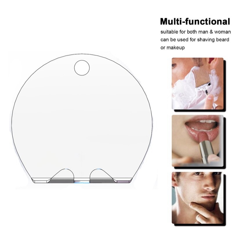 Muur Zuig Anti Fog Douche Spiegel Scheren Spiegel Badkamer Douche Spiegel Wasruimte Reizen Voor Man