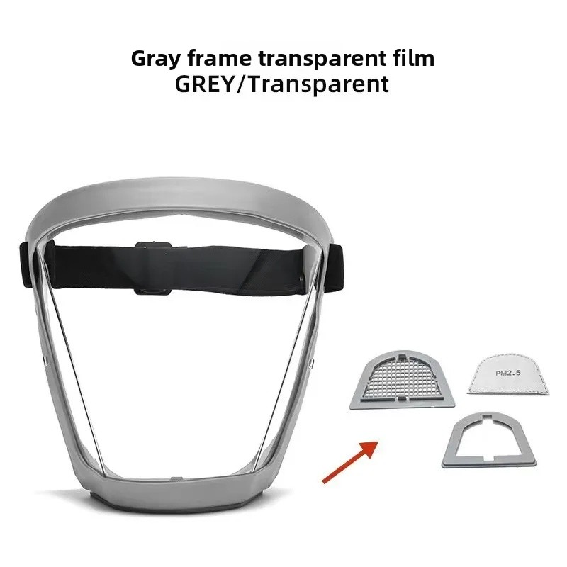 High Definition Transparent Protective Face Mask Dustproof Riding Goggles Safety Protection against Spatter Labor Protection Gla: Orange
