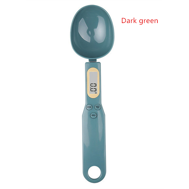 Elektronische Küchenwaage, 500 g, 0,1 g, LCD, digitale Messung von Lebensmitteln, Mehl, digitale Löffelwaage, Mini-Küchenwerkzeug für Milch, Kaffeewaage: Blau