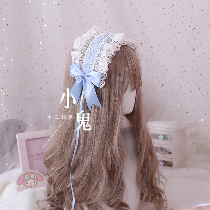 Lolita hoofdband bloem trouwen liefde god angel handvat LO moeder wilde kant kc haarband boog Lolita hoofd sieraden