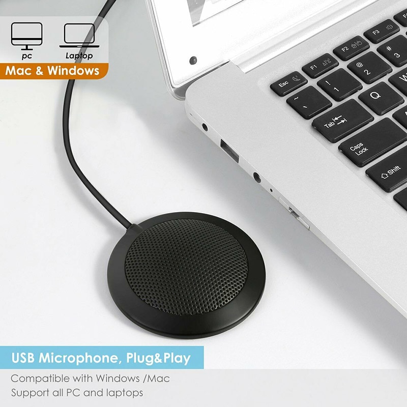 Microfoon Usb-poort Voor Pc Conference Meeting Noise Echo Canceling Speaker Ruisonderdrukking Microfoon