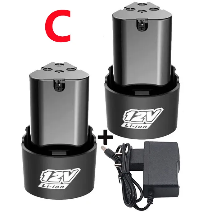 12V, 6800 MAH, Large Capacity Rechargeable lithium ion Battery General Small Electric tools, electric Drills, Screwdrivers: Blue