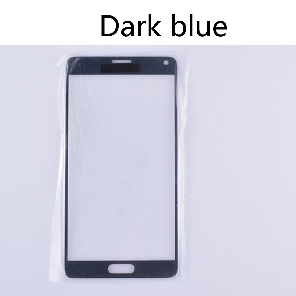 N910 For Samsung Galaxy Note 4 Note4 N910 N910A N910F N910H N9108V N910T N910W8 LCD Front Outer Glass Touch Screen Lens: Dake blue-No tool