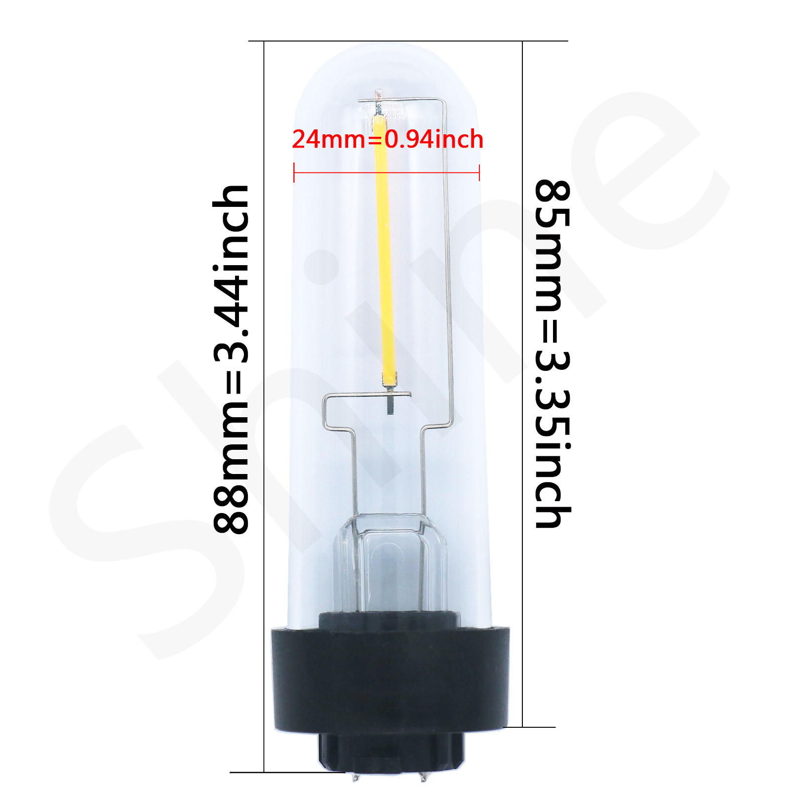 Led edison-lampa lampa rör  dc 3v ljuskällor solcellslampa plastlampa ljuskälla glödlampa 3000k färgtemperatur tillbehör: Föränderlig