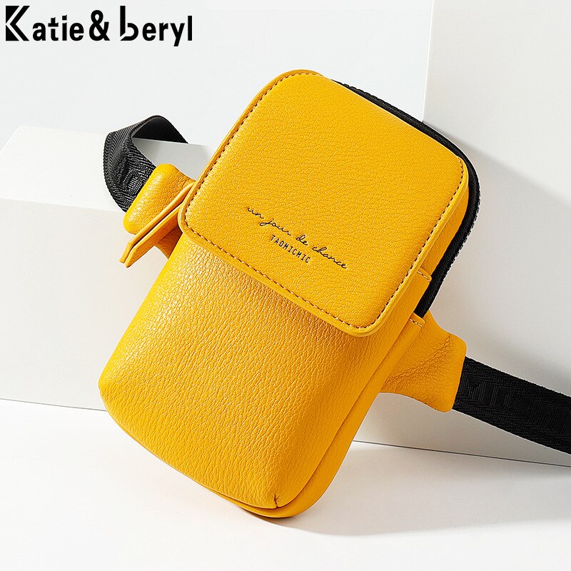 Vrouwen Borst Pakken Tas Hip Hop Banaan Riem Tas Mini Crossbody Bags Vrouwelijke Pu Lederen Taille Zakken telefoon Purse Pocket