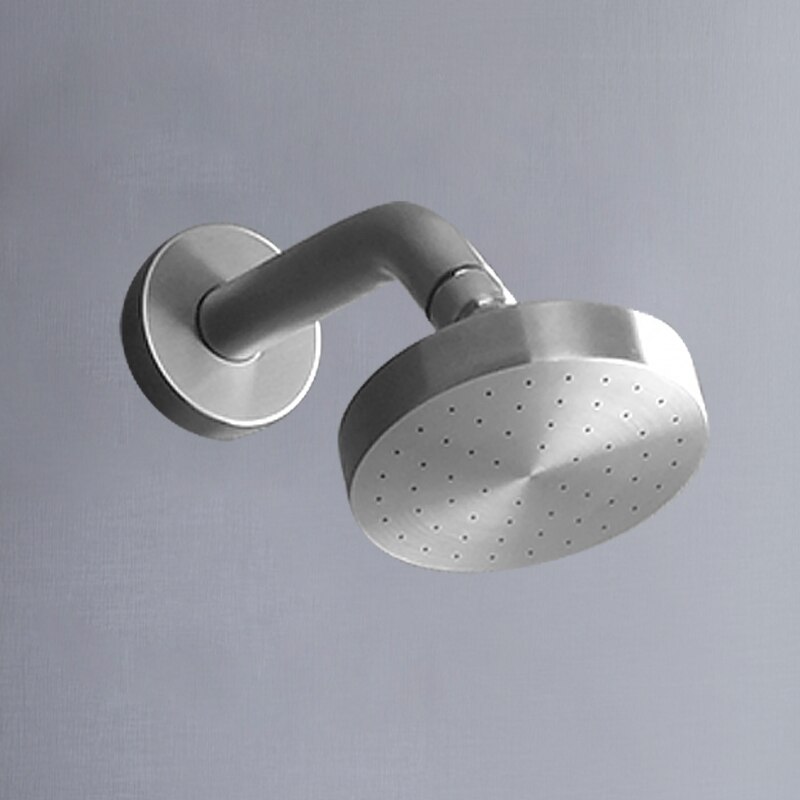 Stainless Steel Concealed Shower Faucets Set Brushed Nickel Rainfall Shower Head Single Handle Mixer Tap Bathroom Shower Mixer